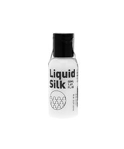 Liquid Silk Lubricant White 50 ml water based lubricant bottle by Liquid Silk brand