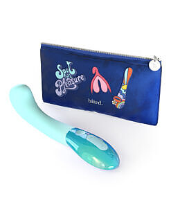 Biird Gii Glow Mint mint-green silicone vibrator curved for G-spot stimulation