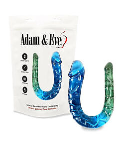 Adam & Eve Sensual Seaside Dreams Double Dong in ocean-blue