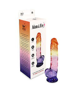 Adam & Eve Sunrise Dreams Realistic Dildo 9.5 in. ombre sunrise color realistic dong