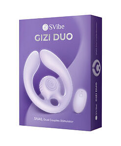 SVibe Snail GIZI Duo Couples Stimulator in lilac