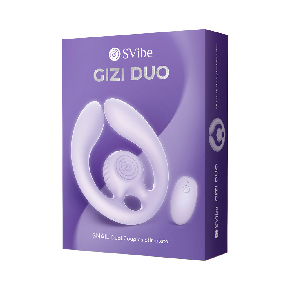 SVibe Snail GIZI Duo Couples Stimulator in lilac
