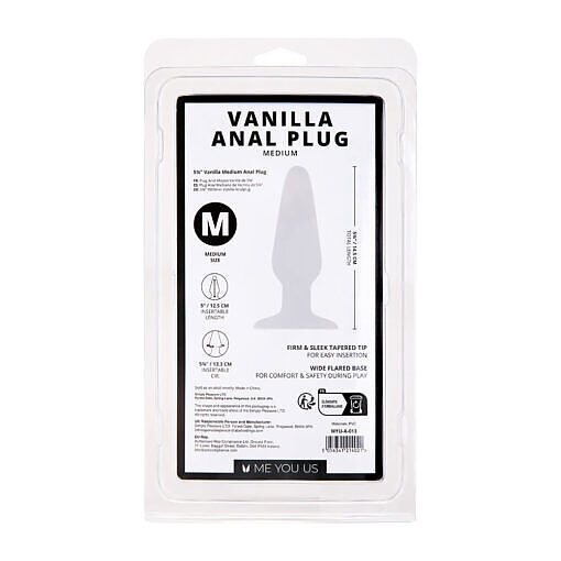 Me You Us Vanilla Medium Anal Plug - Image 5