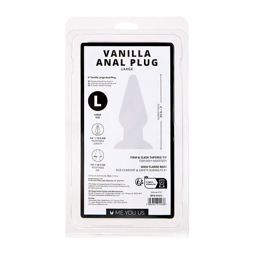 Me You Us Vanilla Large Anal Plug - Image 5
