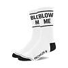 Prowler RED Blow Me Socks in black and white with bold lettering