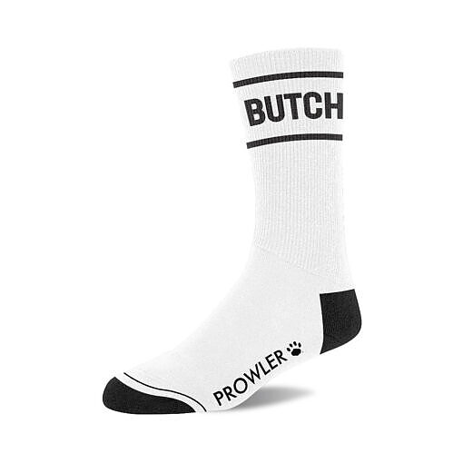showing the ribbed cuff and seamless toe design.
