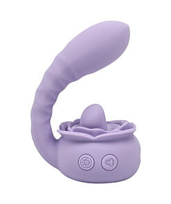shown on a soft lavender silk background.
