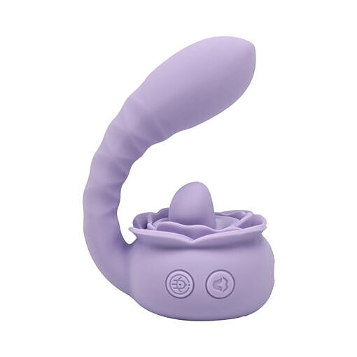 shown on a soft lavender silk background.