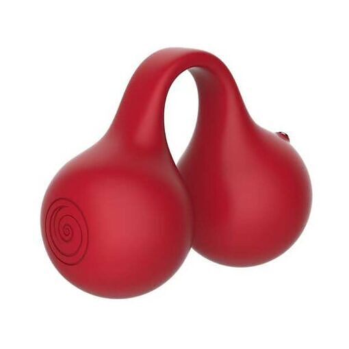showing dual finger loops and snail-shaped red silicone body.