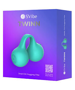 SVibe Snail Twinn Finger Vibrator in Tiffany blue