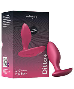 We-Vibe Ditto+ Rechargeable Remote Control Vibrating Anal Plug Cosmic Pink