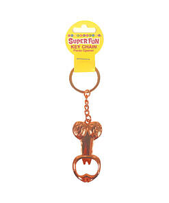 Super Fun Penis Bottle Opener Key Chain held in hand with keys