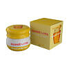 Sweetums Honey Lip Balm tube with golden honey illustration on a bright background