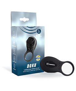 Camtoyz Vibrating Ring with App Doku in black silicone