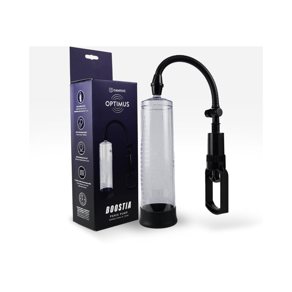 Camtoyz Penis Pump Boostia from the Optimus line for enhanced circulation and firmer results
