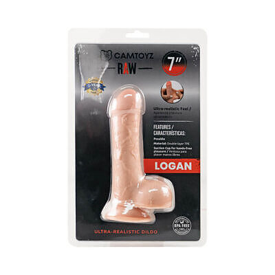 Camtoyz Ultra-Realistic Dildo Logan silicone dildo with detailed texture and suction cup base