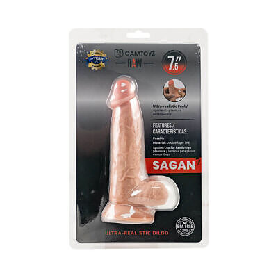 Camtoyz Ultra Realistic Dildo Sagan Small with lifelike texture
