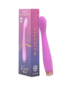Camtoyz Thin Vibrator Kairo - slim pink silicone vibrator with curved tip for pinpoint stimulation