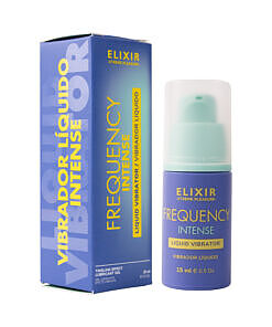 Elixir Frequency Intense Liquid Vibrator 0.5 oz bottle of topical clitoral stimulant delivering pulsating sensations.