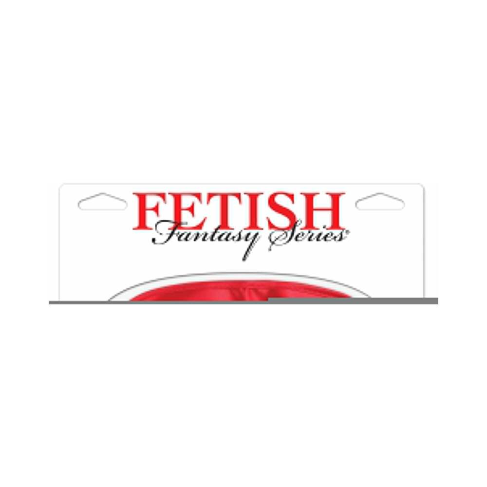 Fetish Fantasy Series Satin Love Mask Red blindfold made of soft satin with adjustable strap for intimate sensory play.