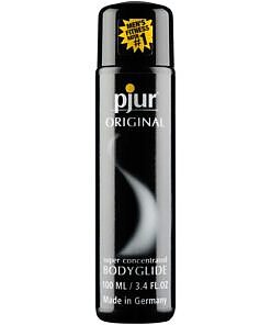 Pjur Original concentrated silicone personal lubricant 3.4 oz bottle on white background