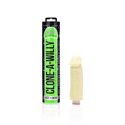 Clone-A-Willy DIY Vibrating Dildo Kit Glow-in-the-Dark with body-safe silicone mold and vibrator.