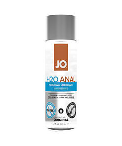 System JO H2O Anal Original Water-Based Lubricant 2 oz. bottle - fragrance-free anal lube