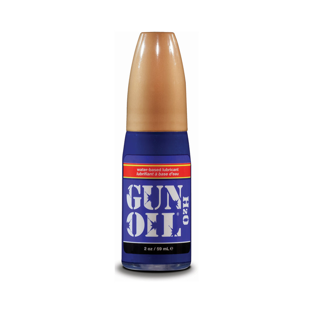 Gun Oil H2O Water-Based Lubricant 2 oz bottle on a clean surface