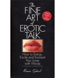 The Fine Art of Erotic Talk paperback book cover with sensual typography and a subtle red background.