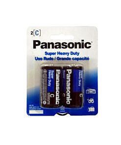 Panasonic C-2 Super Heavy Duty Batteries 2-pack