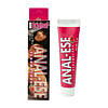 Anal-Ese strawberry desensitizing cream 0.5 oz tube beside a strawberry