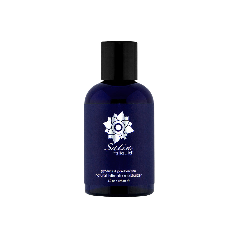 Sliquid Naturals Satin Personal Moisturizer 4.2 oz. water based intimate moisturizer with Aloe and Carrageenan