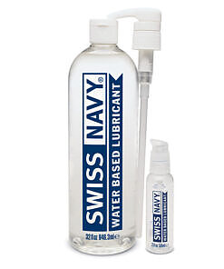 Swiss Navy Water Based Lubricant 32 oz. large gel lubricant bottle