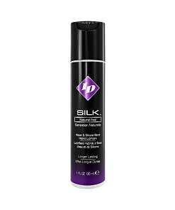 ID Silk Hybrid Lubricant 1 oz bottle on white background