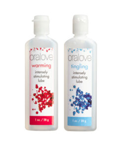 one red warming and one blue tingling