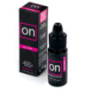 5 ml bottle of Sensuva ON Natural Arousal Oil Ultra on a white background