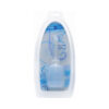 CleanStream Disposable Enema Applicator with smooth flexible tip shown beside a standard enema bulb on a clean bathroom surface