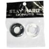 SI Power Stretch Donuts 2pk Black/Clear: two TPE stretch rings