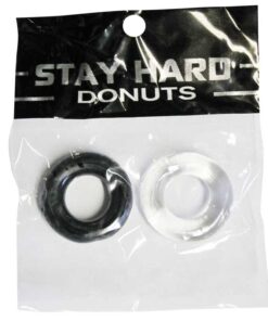 SI Power Stretch Donuts 2pk Black/Clear: two TPE stretch rings
