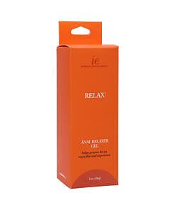 Doc Johnson Relax Anal Relaxer 2oz Boxed package on a light surface