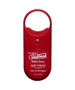 .33oz pocket-sized spray bottle with cherry graphic.