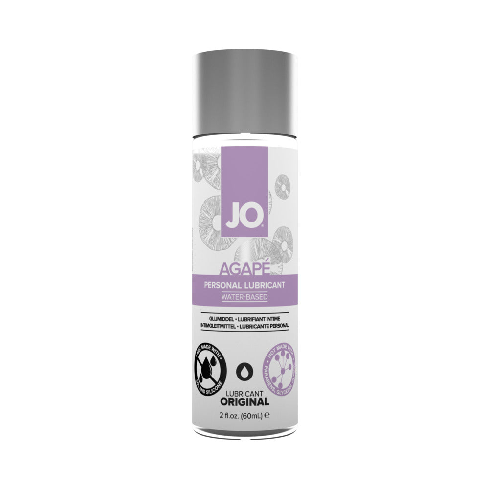 JO Agape Original Water-Based Lubricant 2 oz. bottle on a clean surface