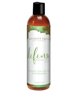 Intimate Earth Defense Protection Glide 240ml bottle on clean white surface