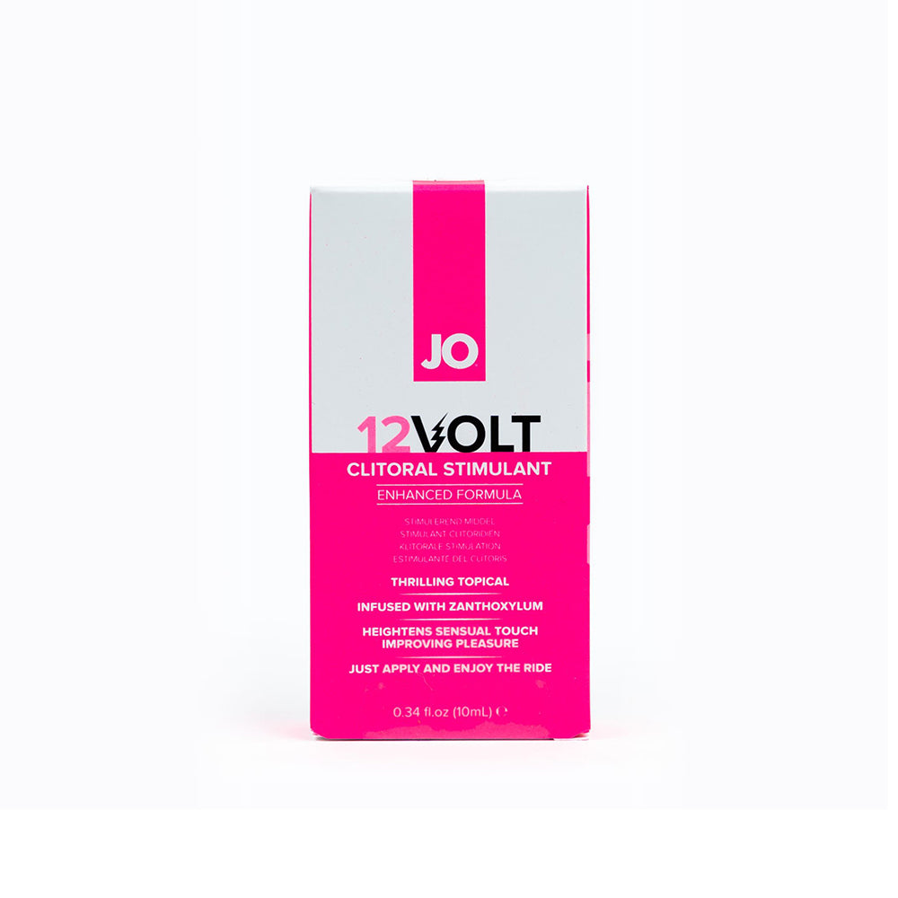 JO 12 Volt clitoral stimulant 0.34 oz bottle with dropper cap