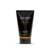 Wicked Jelle Heat warming anal lubricant 4 oz bottle with thick clear gel texture and flip cap on white background.