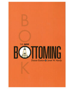 Paperback cover of The New Bottoming Book with subtle BDSM imagery and title in elegant serif font.