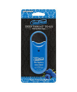 GoodHead Deep Throat Spray To-Go Blue Raspberry .33 oz spray bottle