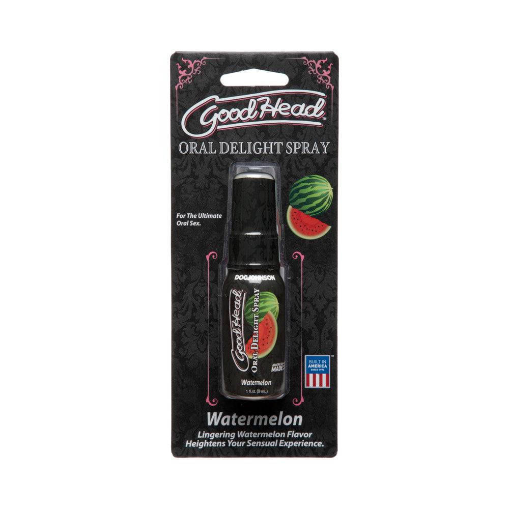 Oral Delight Watermelon Spray bottle featuring a juicy watermelon graphic and 1 fl oz size.
