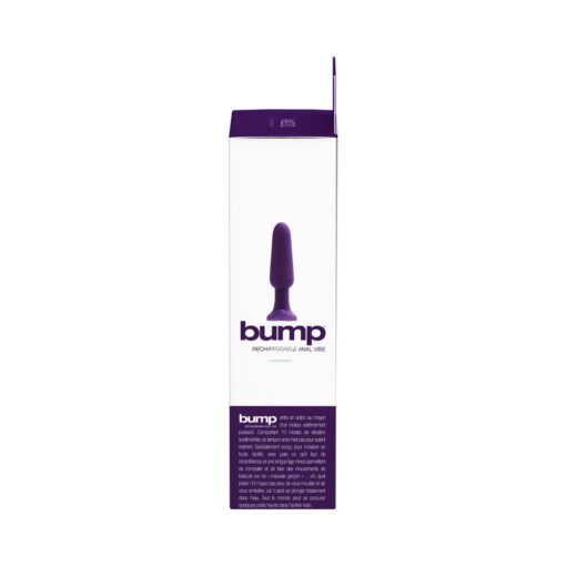 VeDO Bump Rechargeable Anal Vibe - Deep Purple - Image 7