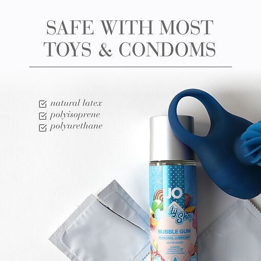 JO Candy Shop Bubble Gum Flavored Water-Based Lubricant 2 oz. - Image 4